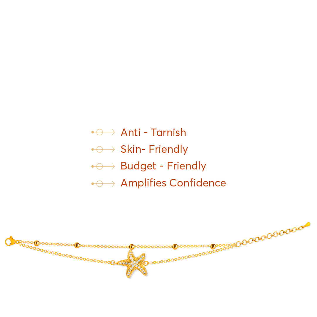 Starfish Charm Bracelet