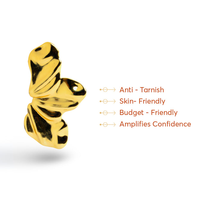 Sculpted Leaf Earrings