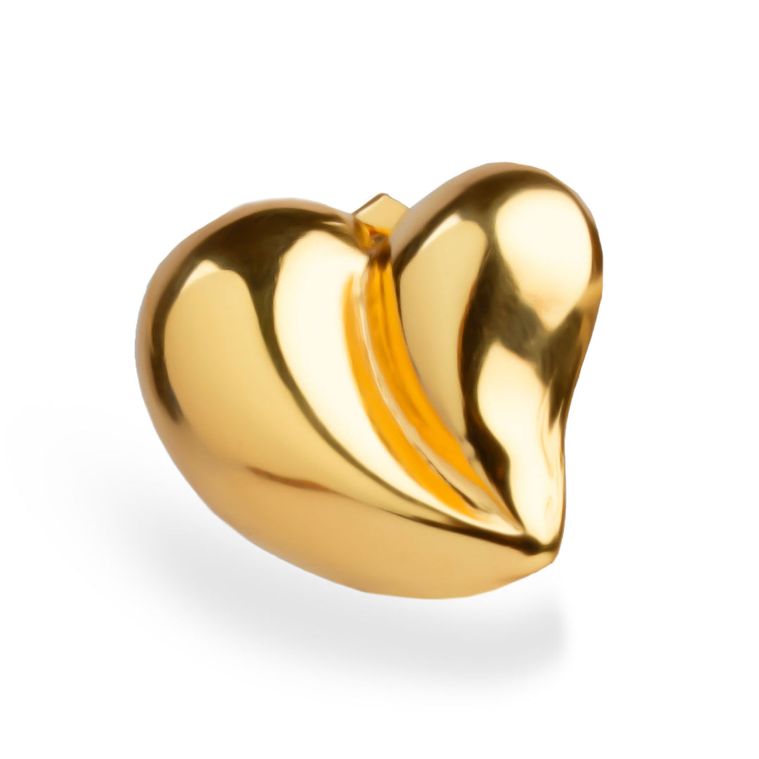 Golden Heart Studs