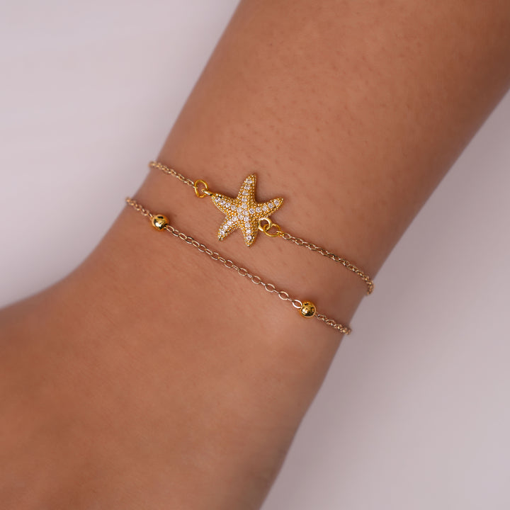 Starfish Charm Bracelet