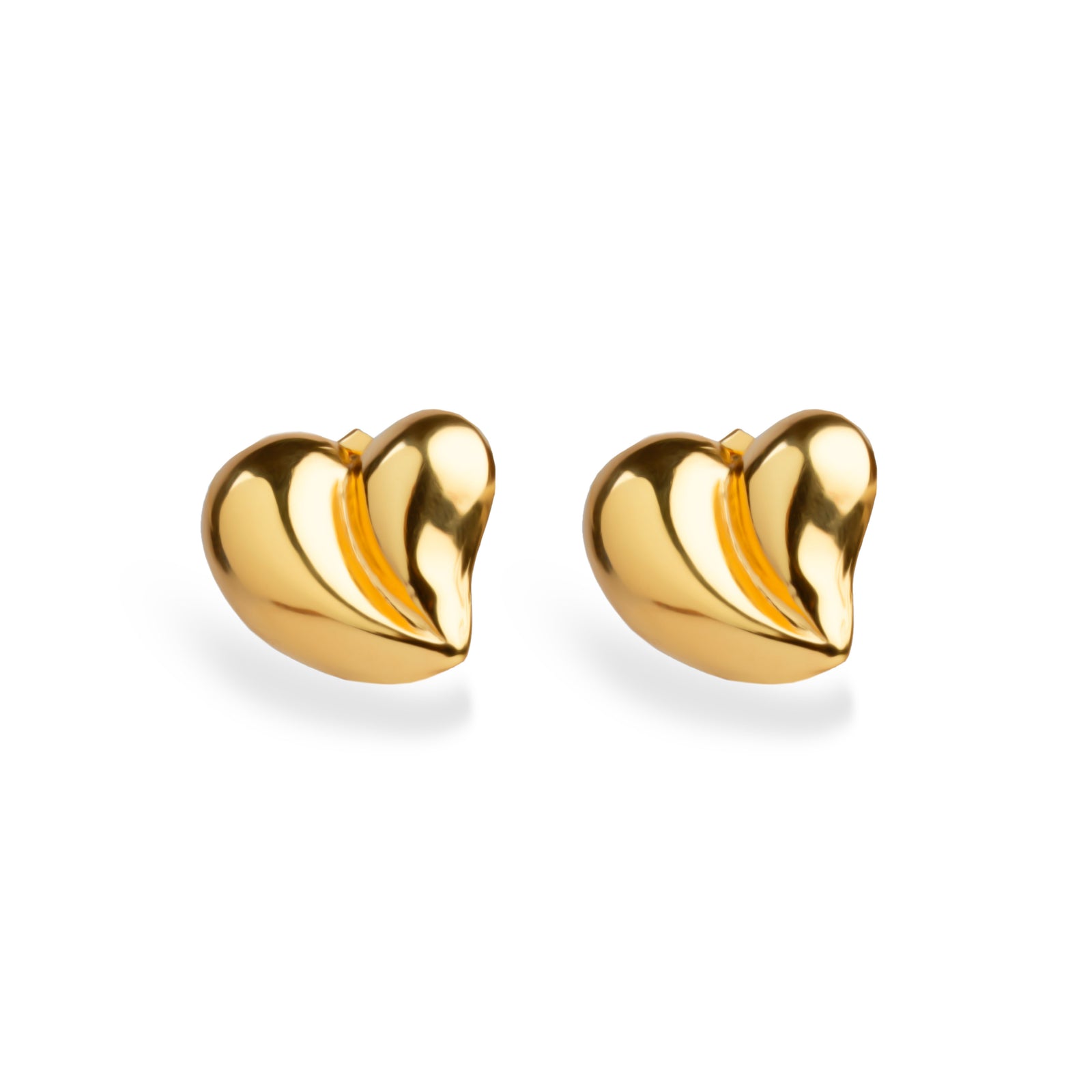 Golden Heart Studs
